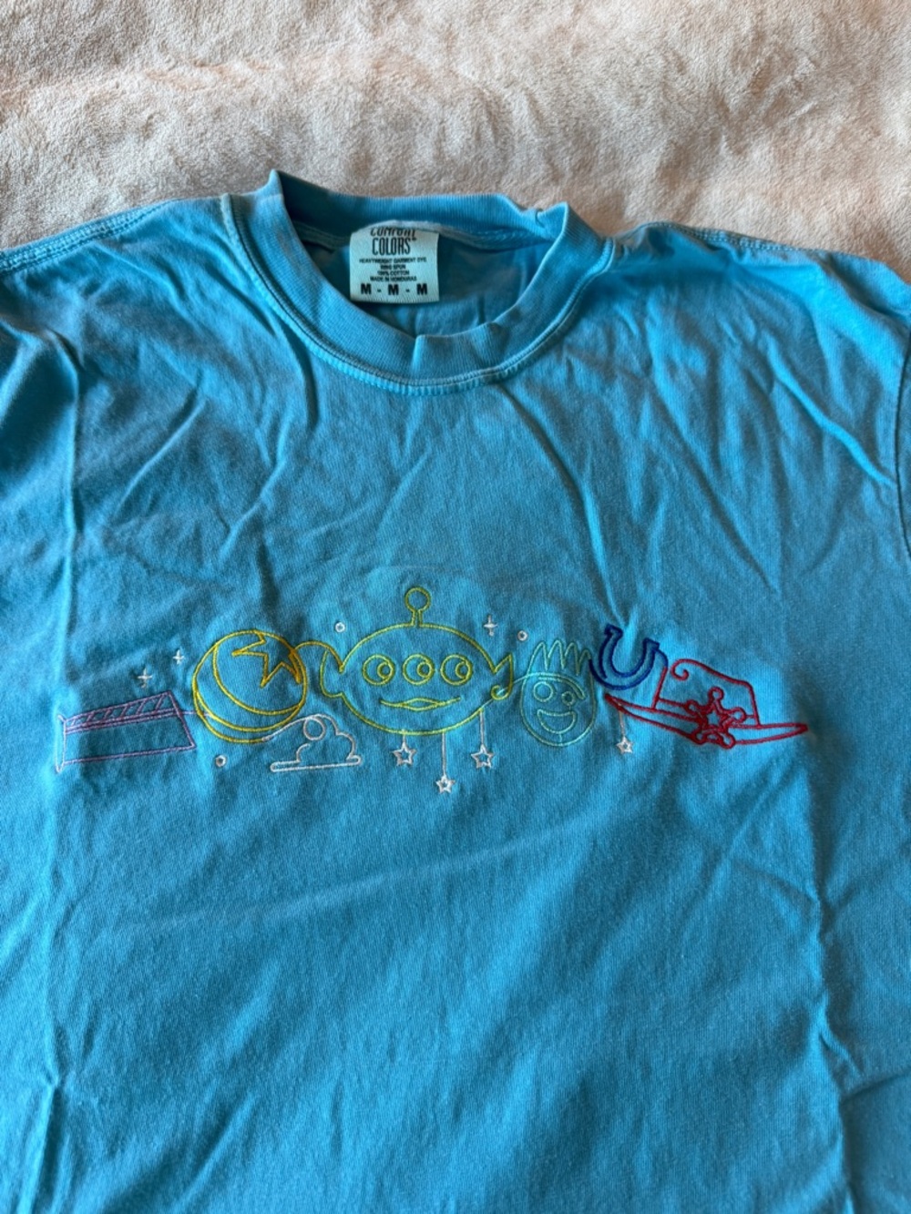 Disney Toy Story Embroidered TShirt - Sz Medium